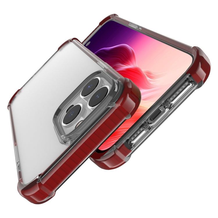 For iPhone 15 Pro Four-corner Shockproof TPU Hybrid Acrylic Phone Case(Brown) - HoMEdemic™ 