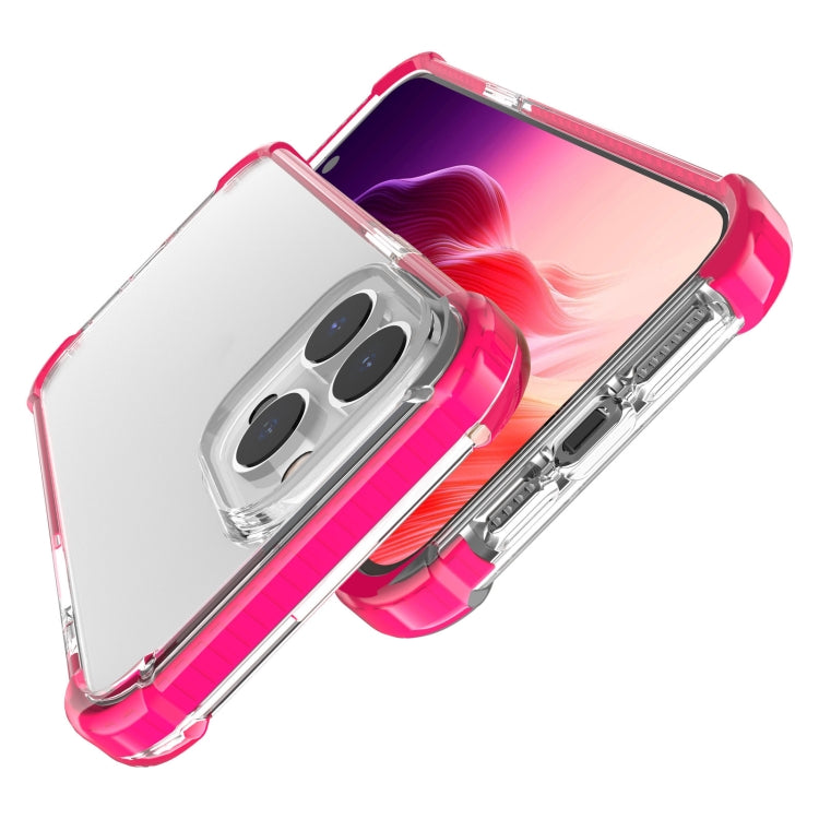 For iPhone 15 Pro Four-corner Shockproof TPU Hybrid Acrylic Phone Case(Pink) - HoMEdemic™ 