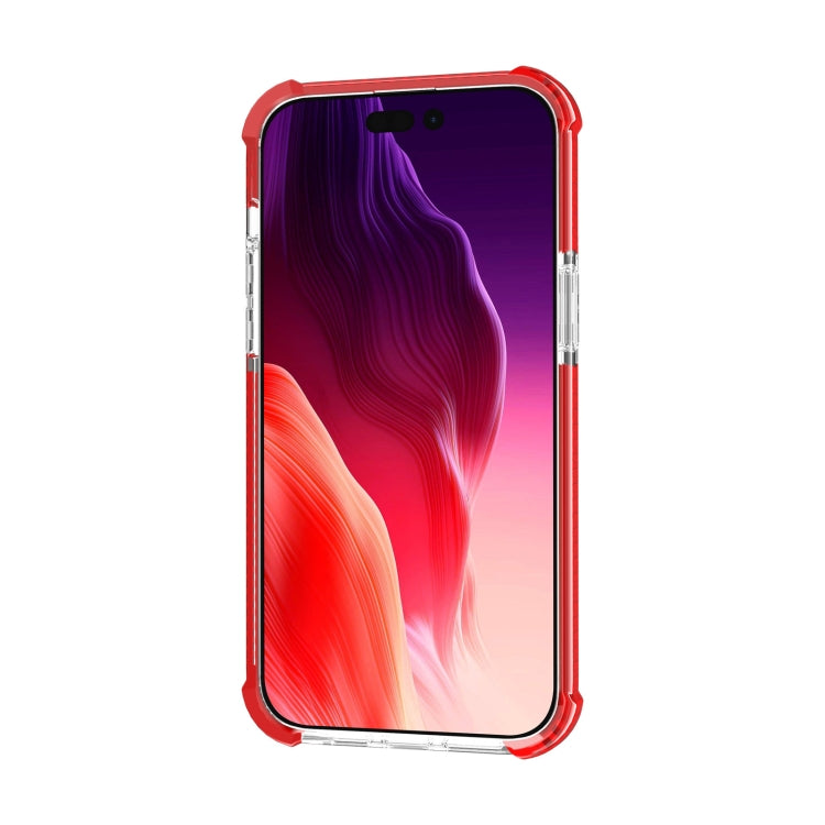 For iPhone 15 Pro Four-corner Shockproof TPU Hybrid Acrylic Phone Case(Red) - HoMEdemic™ 