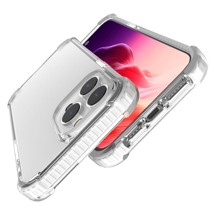 For iPhone 15 Pro Four-corner Shockproof TPU Hybrid Acrylic Phone Case(Transparent) - HoMEdemic™ 