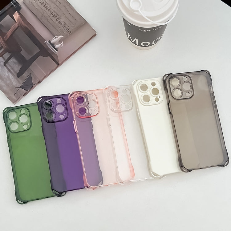 For iPhone 15 Pro Four-corner Shockproof TPU Phone Case(Purple) - HoMEdemic™ 