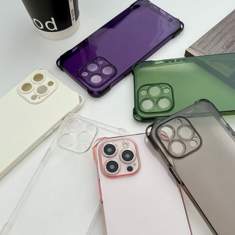 For iPhone 15 Pro Four-corner Shockproof TPU Phone Case(Purple) - HoMEdemic™ 