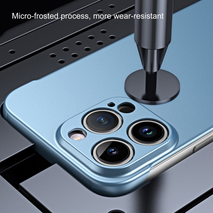 For iPhone 15 Pro Frameless Metallic Paint Hybrid PC Phone Case(Rose Gold) - HoMEdemic™ 