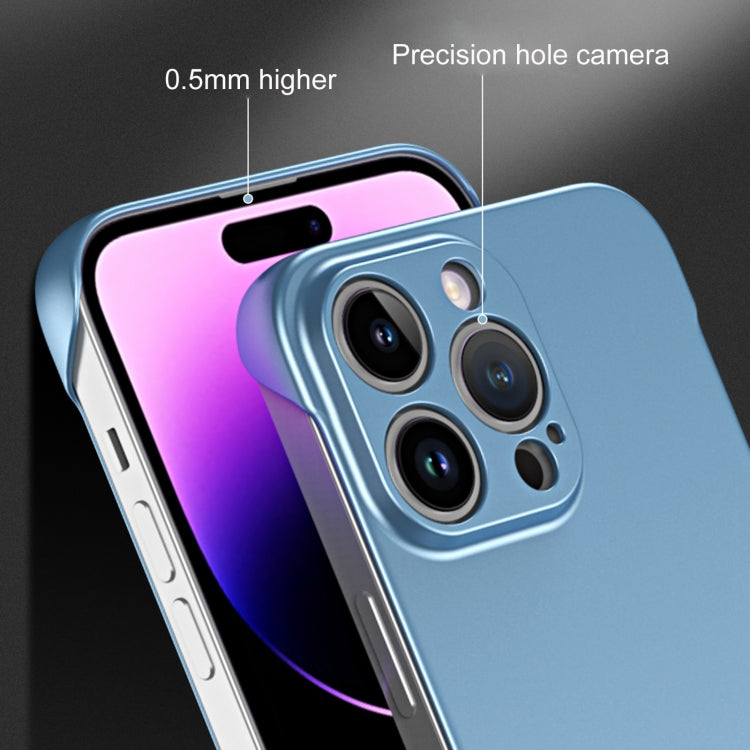 For iPhone 15 Pro Frameless Metallic Paint Hybrid PC Phone Case(Rose Gold) - HoMEdemic™ 
