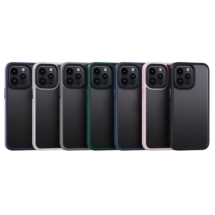 For iPhone 15 Pro Frosted Back Shockproof Phone Case(Black) - HoMEdemic™ 