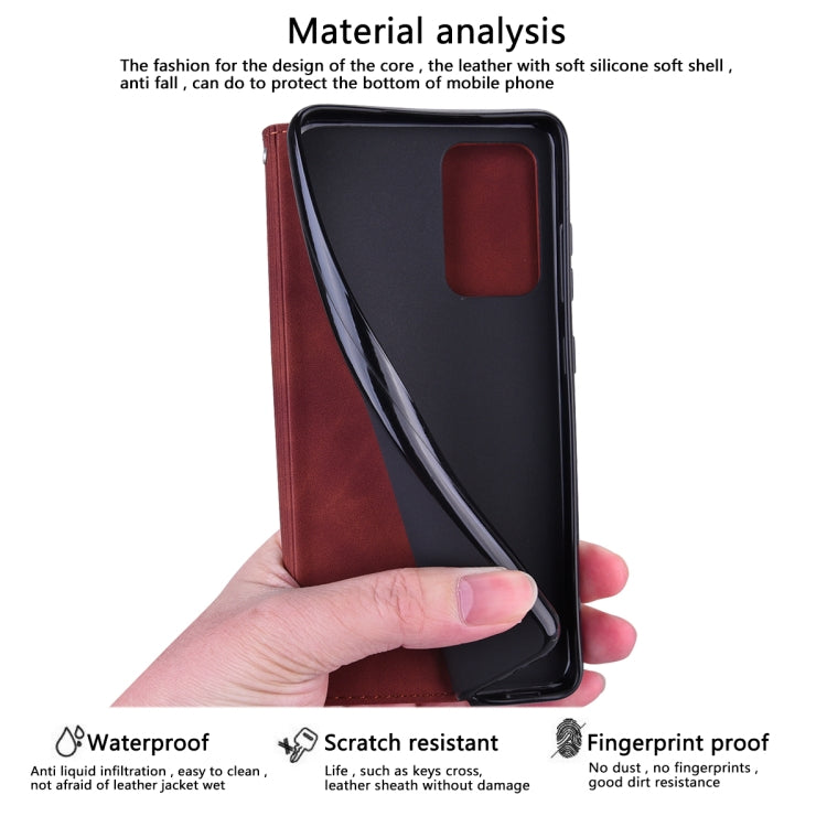 For iPhone 15 Pro Frosted Business Magnetic Horizontal Flip PU Phone Case(Brown) - HoMEdemic™ 
