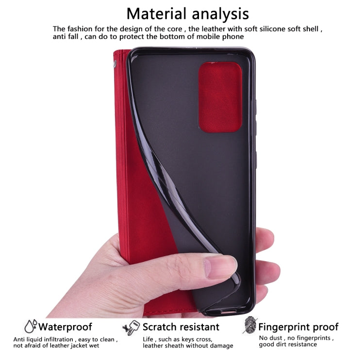 For iPhone 15 Pro Frosted Business Magnetic Horizontal Flip PU Phone Case(Red) - HoMEdemic™ 