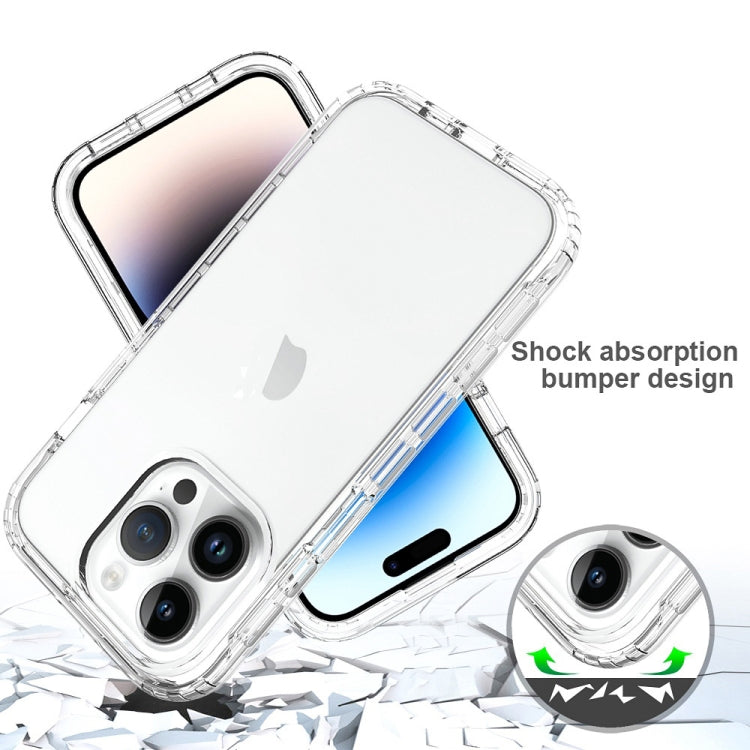 For iPhone 15 Pro Full Body Shockproof Clear Gradient Phone Case(Red) - HoMEdemic™ 