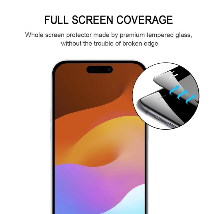 For iPhone 15 Pro Full Glue Screen Tempered Glass Film - HoMEdemic™ 