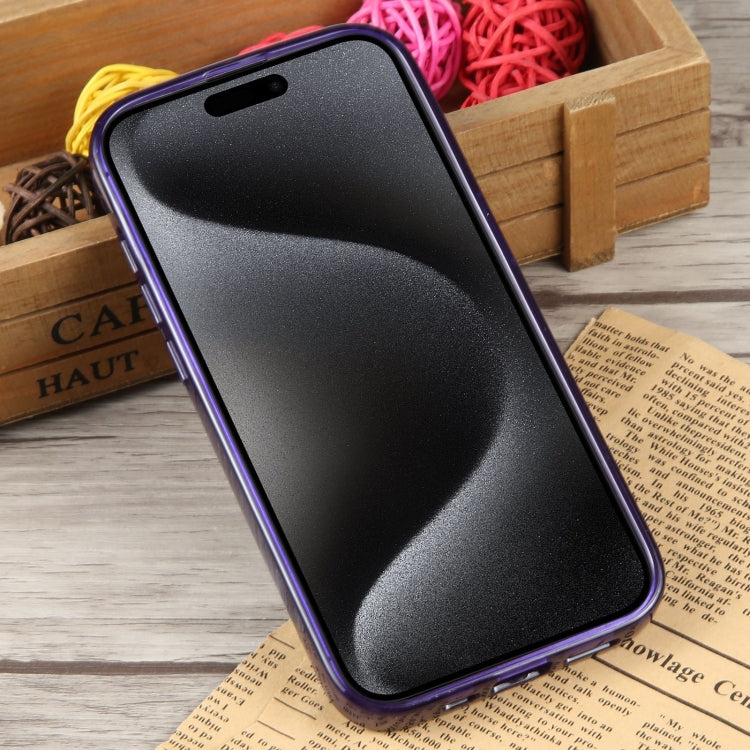 For iPhone 15 Pro GEBEI Acrylic Phone Case(Purple) - HoMEdemic™ 