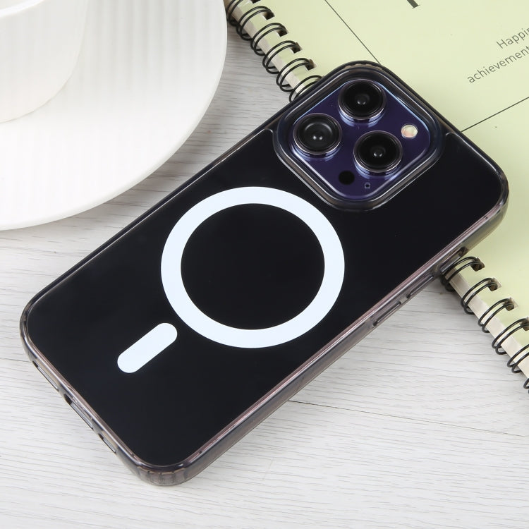 For iPhone 15 Pro GEBEI MagSafe Magnetic Transparent Phone Case(Transparent Black) - HoMEdemic™ 