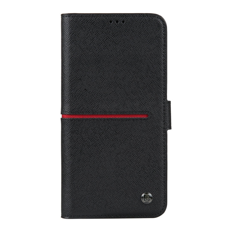 For iPhone 15 Pro GEBEI Top-grain Horizontal Flip Leather Phone Case(Black) - HoMEdemic™ 