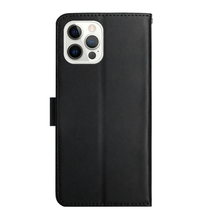 For iPhone 15 Pro Genuine Leather Fingerprint-proof Flip Phone Case(Black) - HoMEdemic™ 