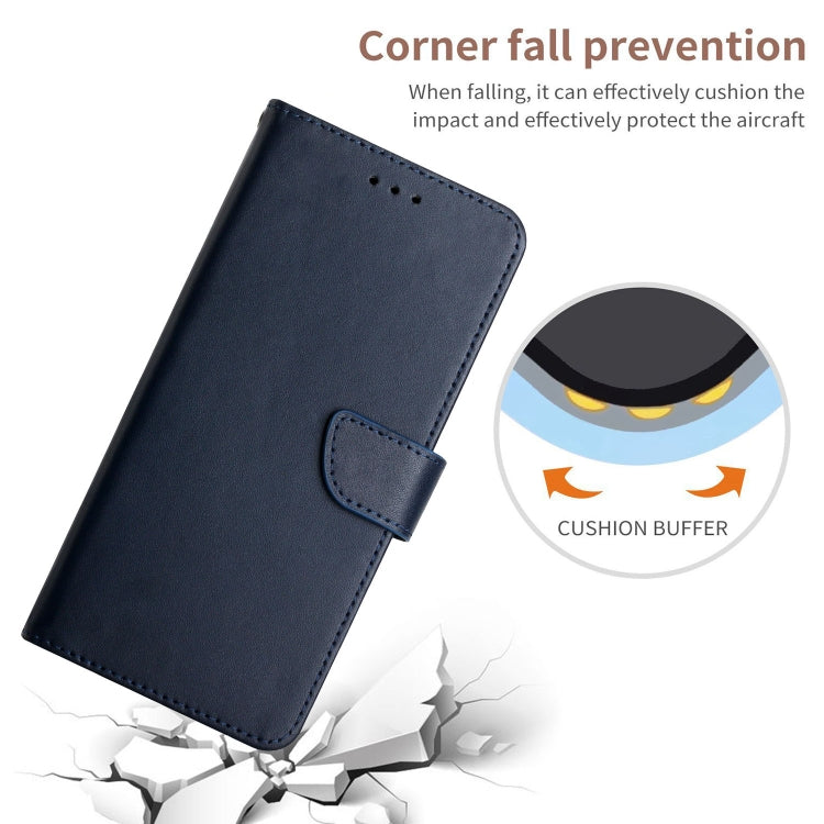 For iPhone 15 Pro Genuine Leather Fingerprint-proof Flip Phone Case(Blue) - HoMEdemic™ 