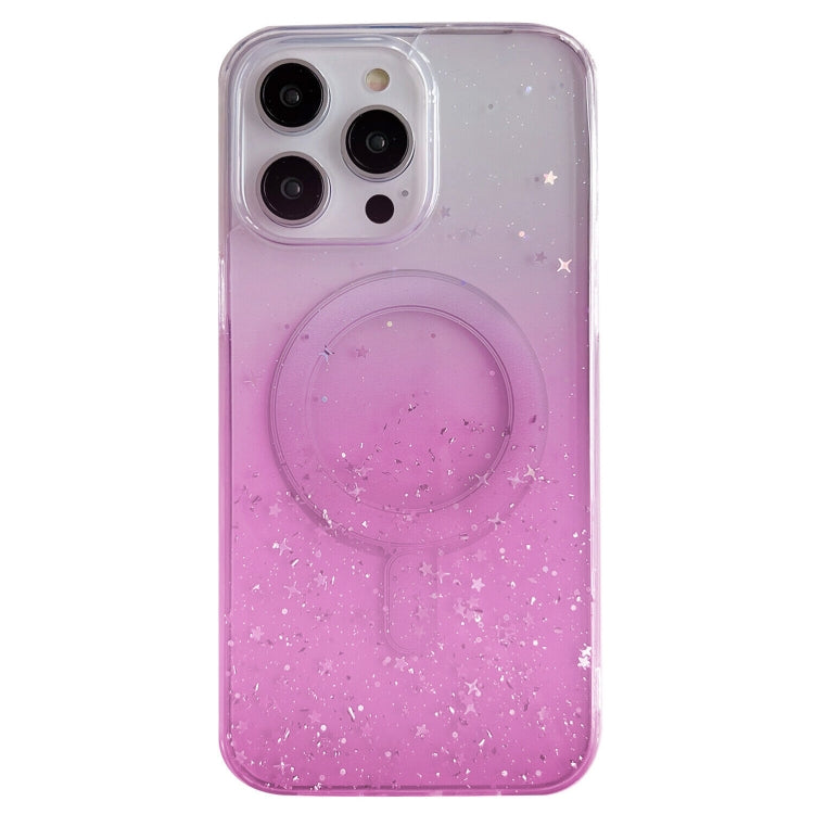 For iPhone 15 Pro Glitter MagSafe Hybrid Clear TPU Phone Case(Pink) - HoMEdemic™ 