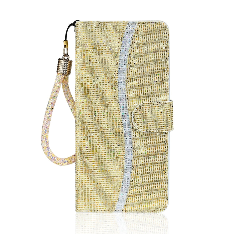 For iPhone 15 Pro Glitter Powder Filp Leather Phone Case(Gold) - HoMEdemic™ 