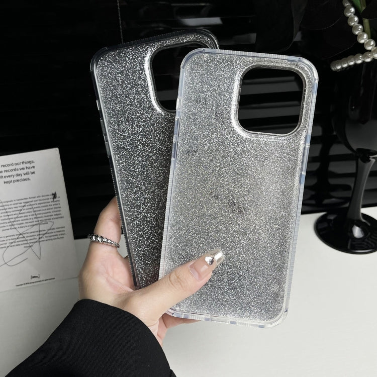 For iPhone 15 Pro Glitter Powder Leopard Print PC + TPU Phone Case(Brown) - HoMEdemic™ 