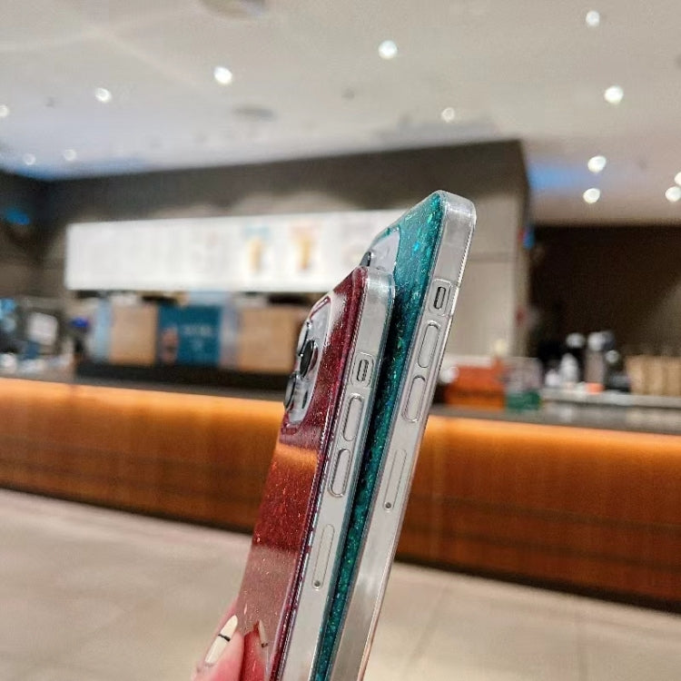 For iPhone 15 Pro Glitter Sequins Epoxy TPU Phone Case(Gold) - HoMEdemic™ 