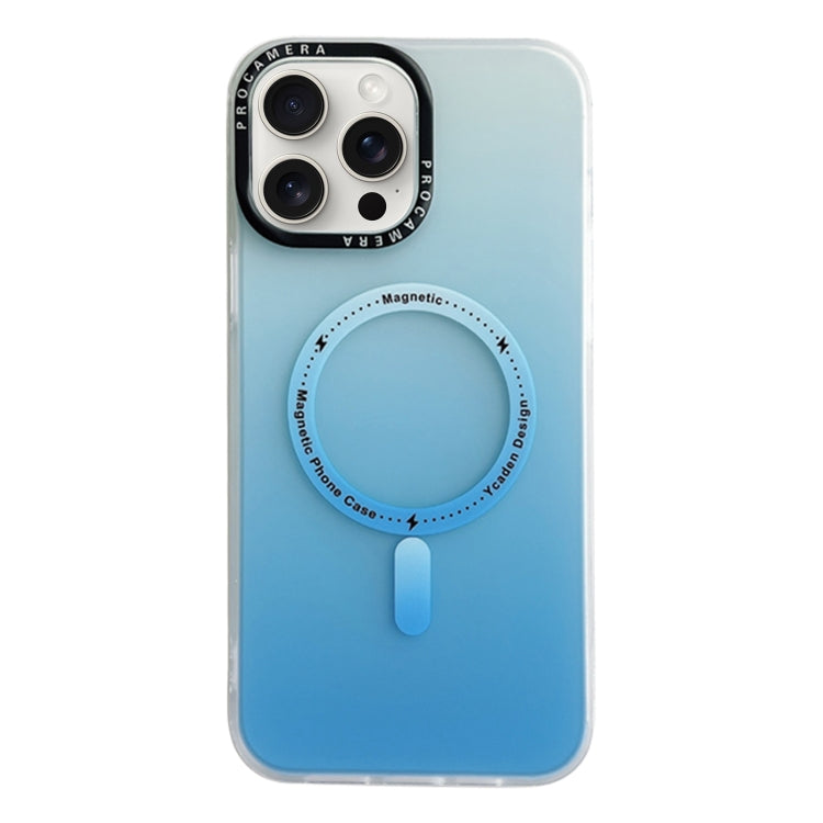 For iPhone 15 Pro Gradient IMD PC Hybrid TPU MagSafe Phone Case(Blue) - HoMEdemic™ 