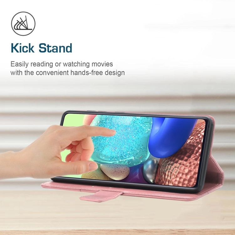 For iPhone 15 Pro HT01 Y-shaped Pattern Flip Leather Phone Case(Pink) - HoMEdemic™ 