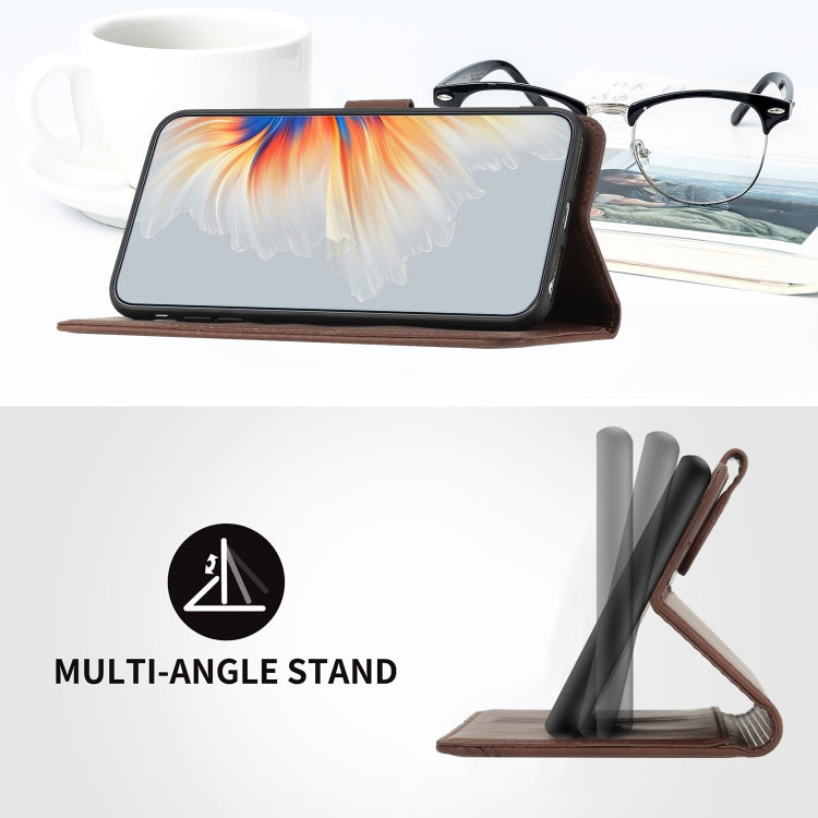 For iPhone 15 Pro Heart Pattern Skin Feel Leather Phone Case(Brown) - HoMEdemic™ 