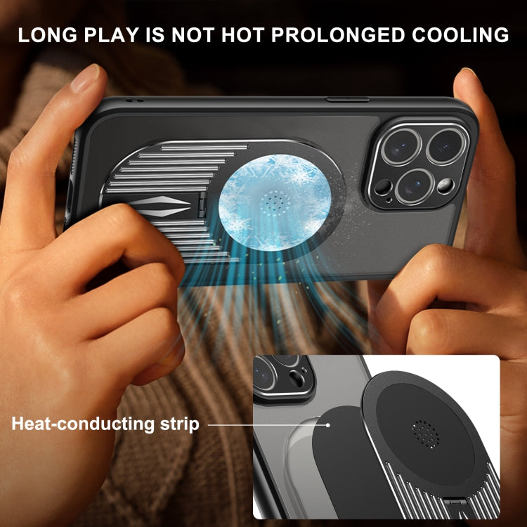 For iPhone 15 Pro Heat Dissipation Aromatherapy MagSafe Holder Phone Case(Black) - HoMEdemic™ 