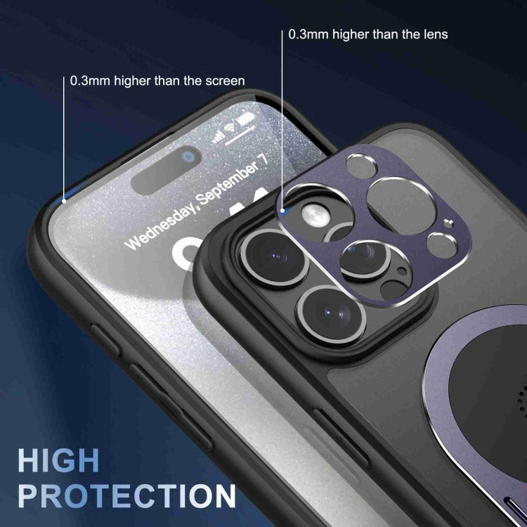 For iPhone 15 Pro Heat Dissipation Aromatherapy MagSafe Holder Phone Case(Purple) - HoMEdemic™ 