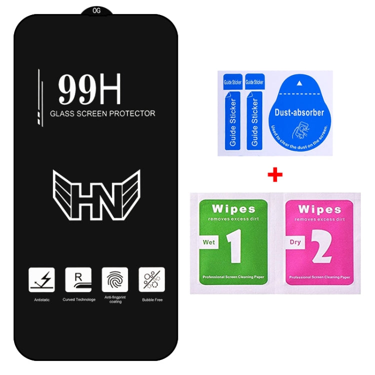 For iPhone 15 Pro High Aluminum Large Arc Full Screen Tempered Glass Film - HoMEdemic™ 