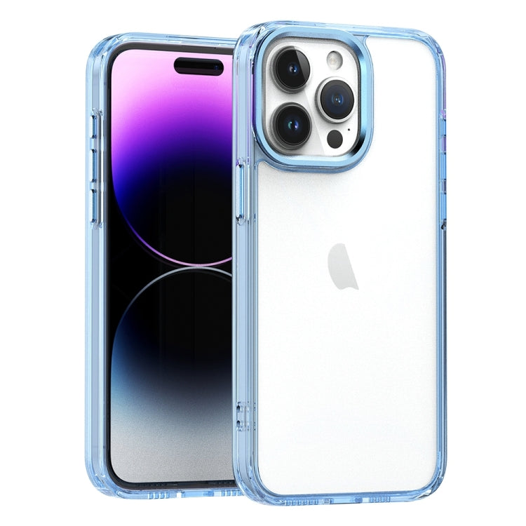 For iPhone 15 Pro High Translucency Acrylic Phone Case(Blue) - HoMEdemic™ 