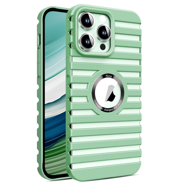 For iPhone 15 Pro Hollow Heat Dissipation MagSafe Magnetic PC Phone Case(Green) - HoMEdemic™ 