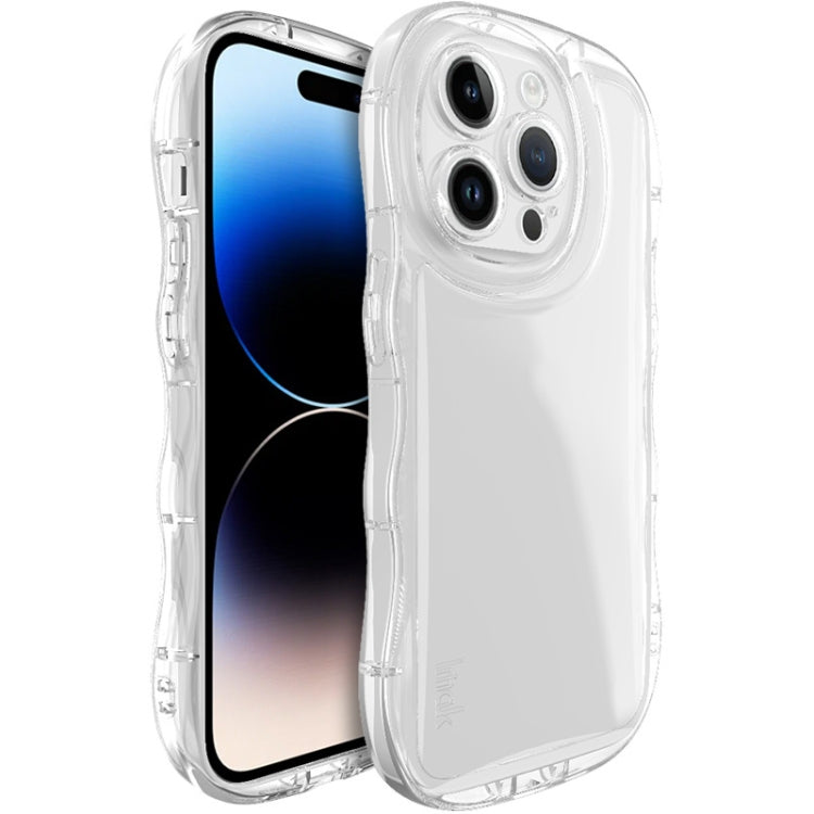 For iPhone 15 Pro IMAK Wave Bubble Soft Shockproof Phone Case(Transparent) - HoMEdemic™ 