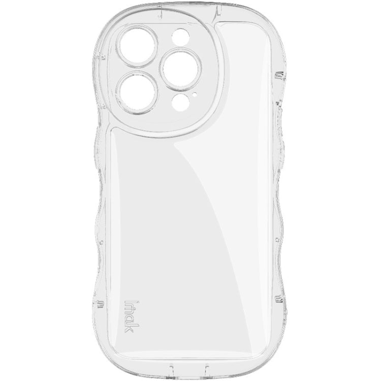 For iPhone 15 Pro IMAK Wave Bubble Soft Shockproof Phone Case(Transparent) - HoMEdemic™ 