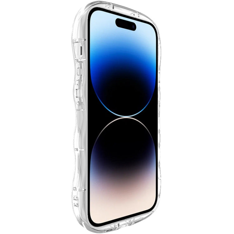 For iPhone 15 Pro IMAK Wave Bubble Soft Shockproof Phone Case(Transparent) - HoMEdemic™ 