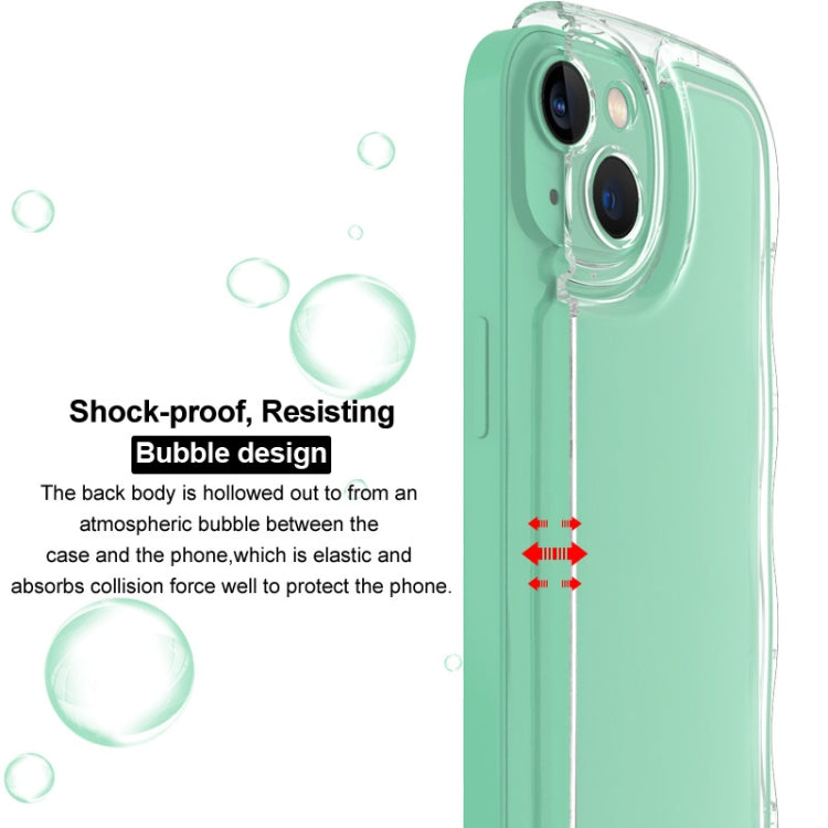 For iPhone 15 Pro IMAK Wave Bubble Soft Shockproof Phone Case(Transparent) - HoMEdemic™ 
