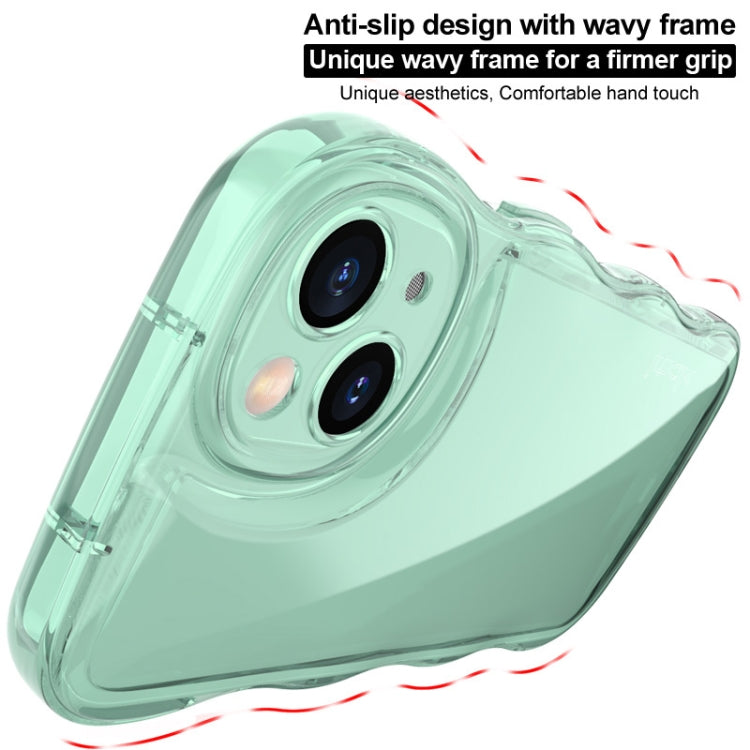 For iPhone 15 Pro IMAK Wave Bubble Soft Shockproof Phone Case(Transparent) - HoMEdemic™ 