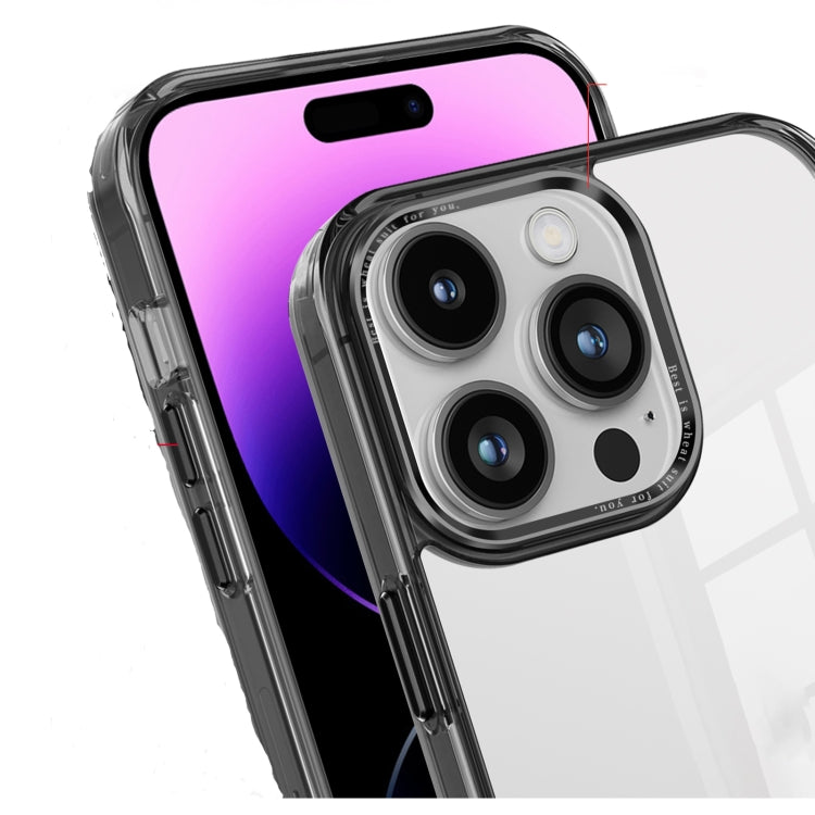 For iPhone 15 Pro Ice Color Clear PC Hybrid TPU Phone Case(Pink) - HoMEdemic™ 