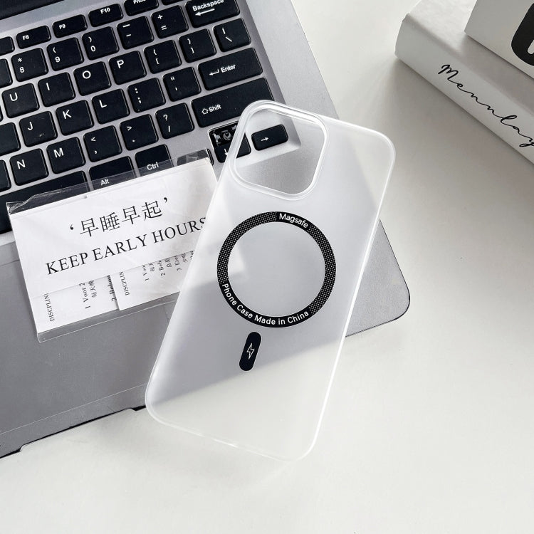 For iPhone 15 Pro Ice Series MagSafe PC Full Coverage Shockproof Phone Case(White) - HoMEdemic™ 