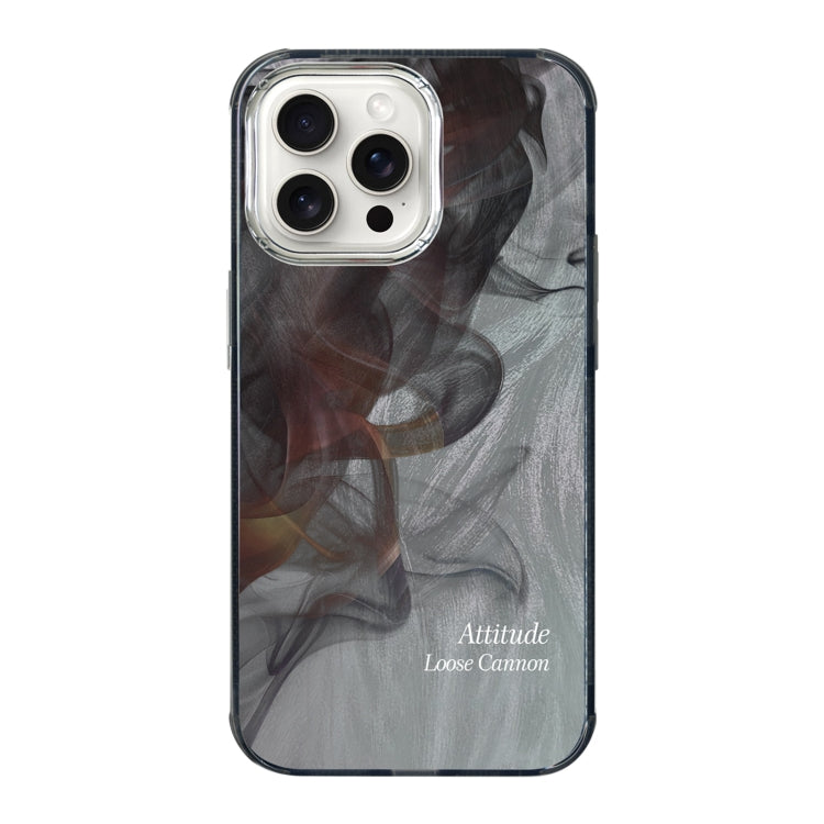 For iPhone 15 Pro Illustration Pattern Radiation Design Full Coverage Shockproof Phone Case(Wash Painting) - HoMEdemic™ 