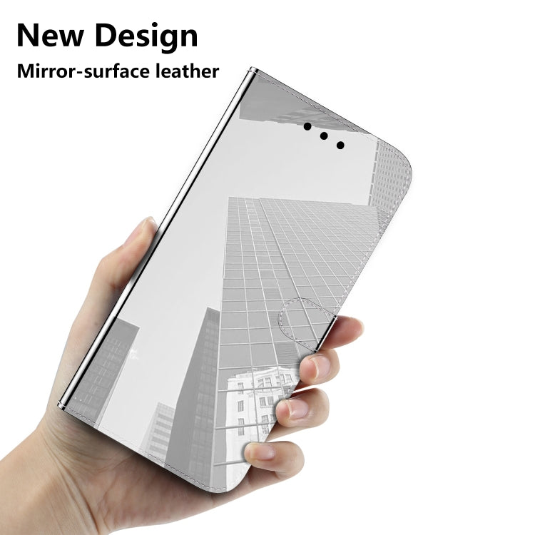 For iPhone 15 Pro Imitated Mirror Surface Leather Phone Case(Silver) - HoMEdemic™ 