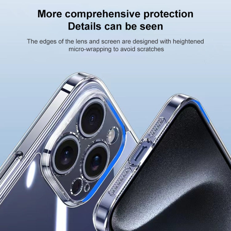 For iPhone 15 Pro Integrated Ultra-thin Crystal Glass Phone Case(Transparent) - HoMEdemic™ 