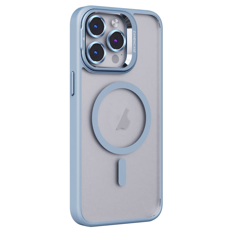 For iPhone 15 Pro Invisible Lens Holder PC + TPU Frosted MagSafe Phone Case(Blue) - HoMEdemic™ 