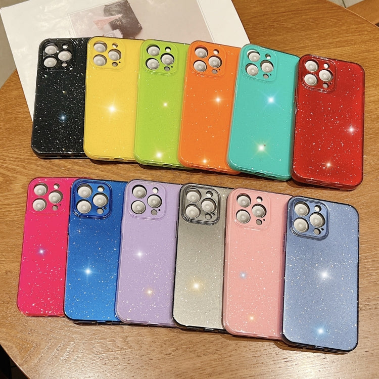 For iPhone 15 Pro Jelly Glitter Solid Color TPU Phone Case(Black) - HoMEdemic™ 