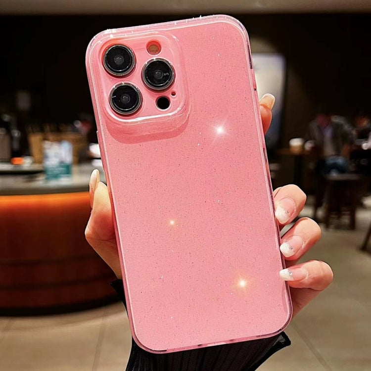 For iPhone 15 Pro Jelly Glitter Solid Color TPU Phone Case(Pink) - HoMEdemic™ 