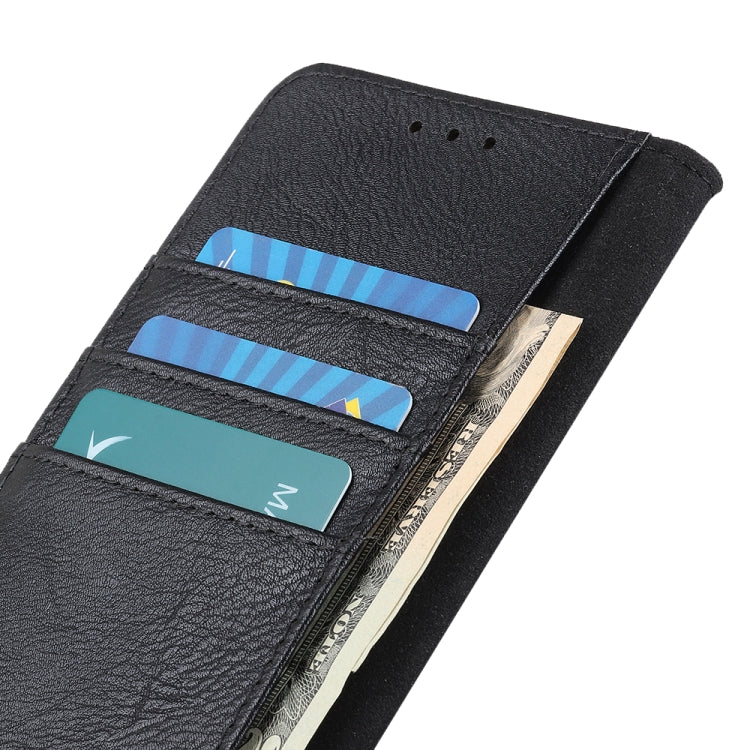 For iPhone 15 Pro KHAZNEH Cowhide Texture Horizontal Flip Leather Phone Case(Black) - HoMEdemic™ 