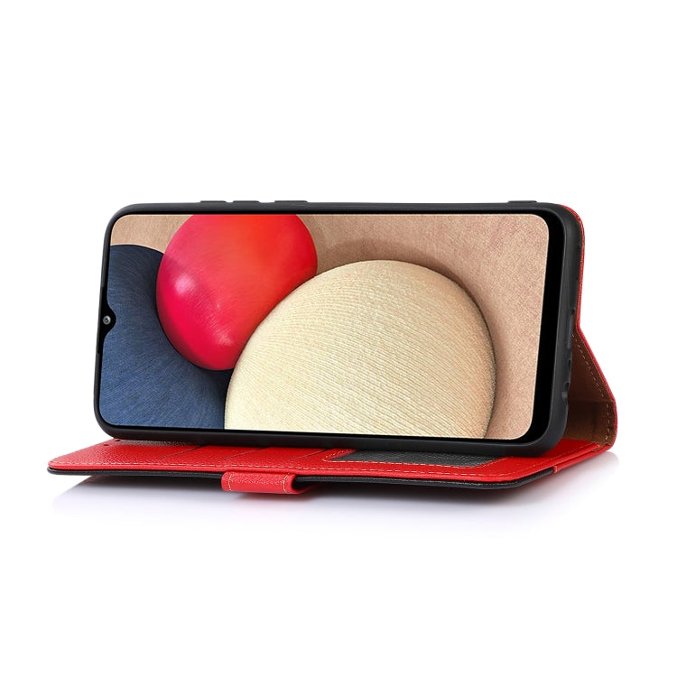 For iPhone 15 Pro KHAZNEH Litchi Texture Leather RFID Phone Case(Red) - HoMEdemic™ 