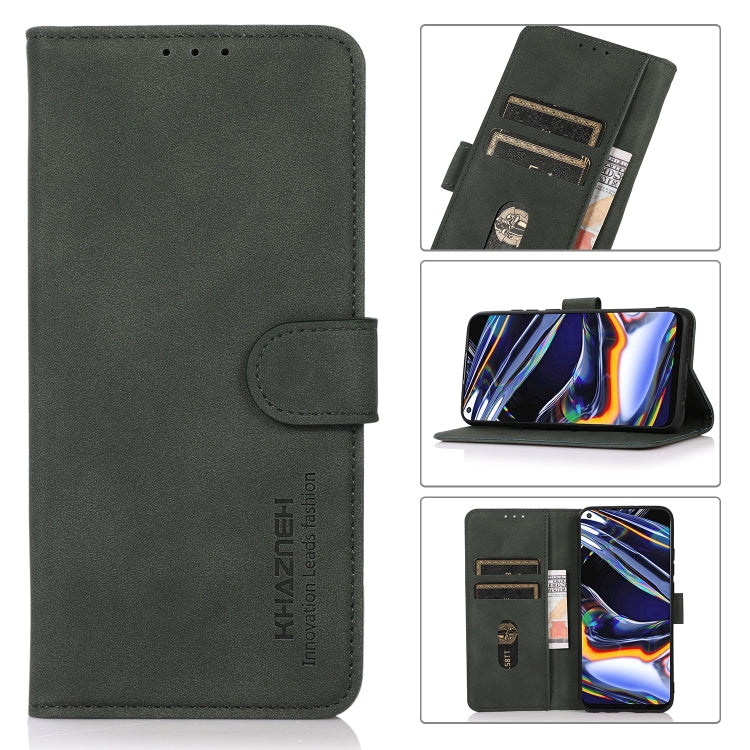 For iPhone 15 Pro KHAZNEH Matte Texture Leather Phone Case(Green) - HoMEdemic™ 
