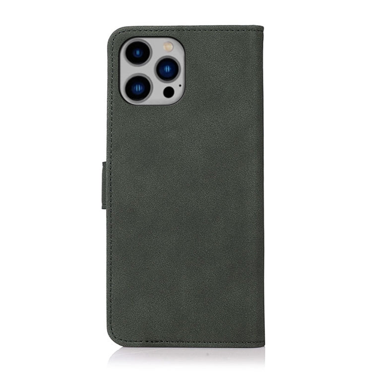 For iPhone 15 Pro KHAZNEH Matte Texture Leather Phone Case(Green) - HoMEdemic™ 