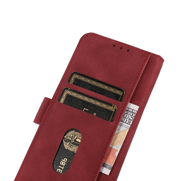 For iPhone 15 Pro KHAZNEH Matte Texture Leather Phone Case(Red) - HoMEdemic™ 