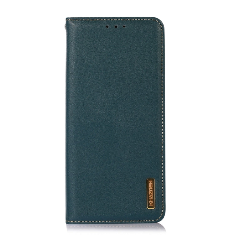 For iPhone 15 Pro KHAZNEH Nappa Top Layer Cowhide Leather Phone Case(Green) - HoMEdemic™ 
