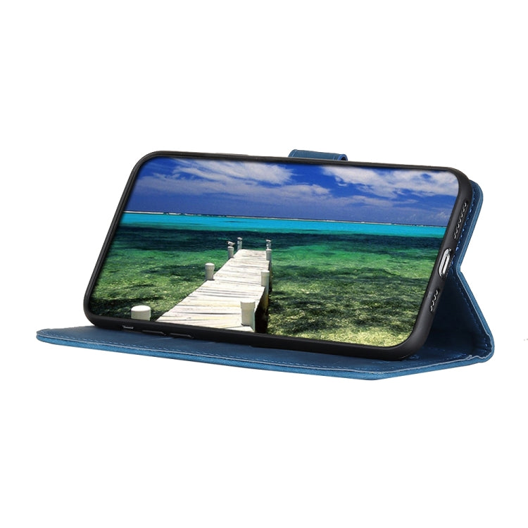 For iPhone 15 Pro KHAZNEH Retro Texture Leather Phone Case(Blue) - HoMEdemic™ 